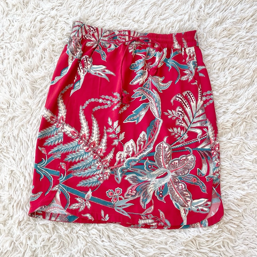 Ann Taylor LOFT Printed Lightweight Spring Summer Skirt Medium